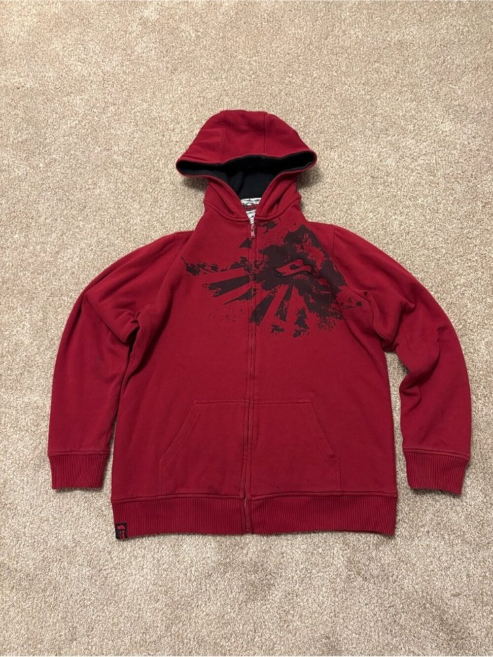 Y2K Tony Hawk Graphic Zip Up Hoodie